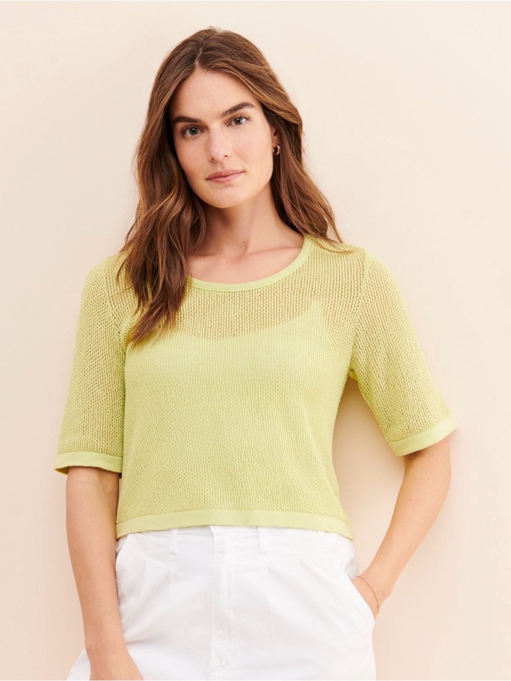 Eve Gravel Printemps knit top